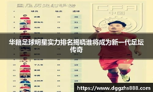 华籍足球明星实力排名揭晓谁将成为新一代足坛传奇
